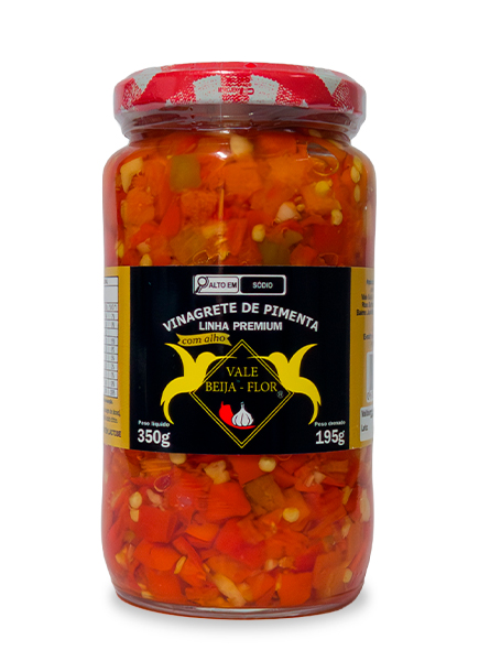vinagrete de pimenta com alho