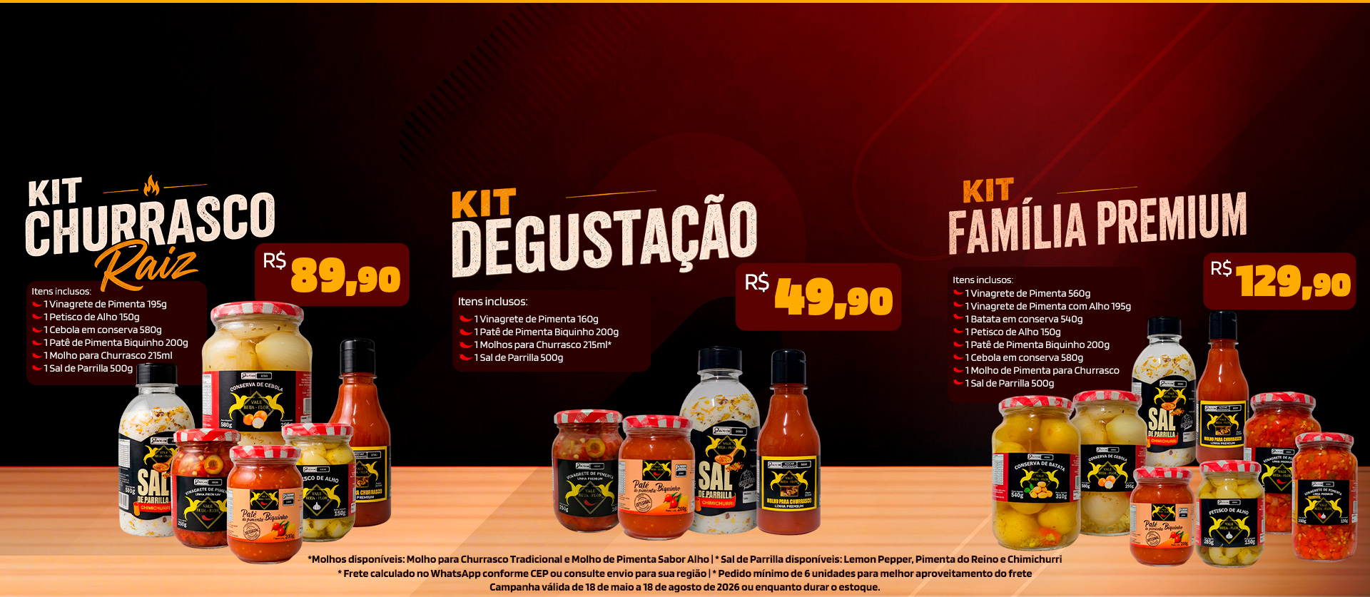 combos e kits vale beija flor
